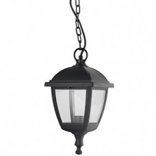 Φωτιστικό Φανάρι Κρεμαστό με ντουί E27 Polycarbonate Μαύρο IP44 96511P/BL